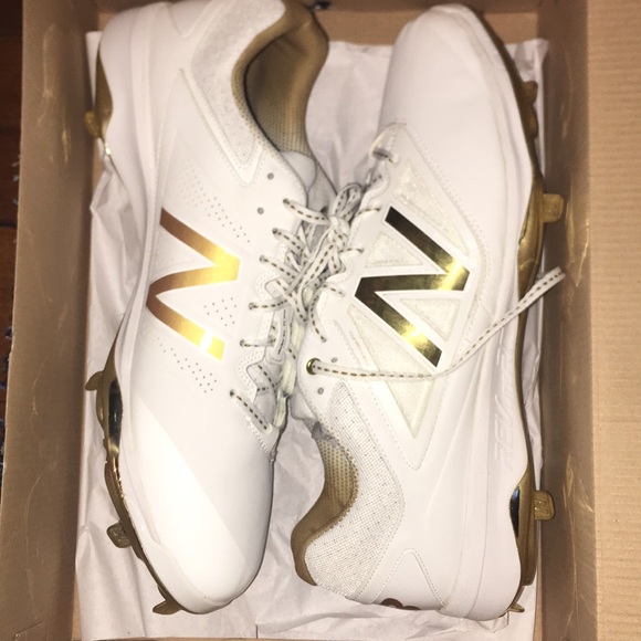 New Balance Baseball Cleats Gold Plated 